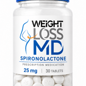 Spironolactone 25 mg | Weight Loss MD - Weight Loss MD Spironolactone 25 mg prescription medication bottle – Weight Loss MD