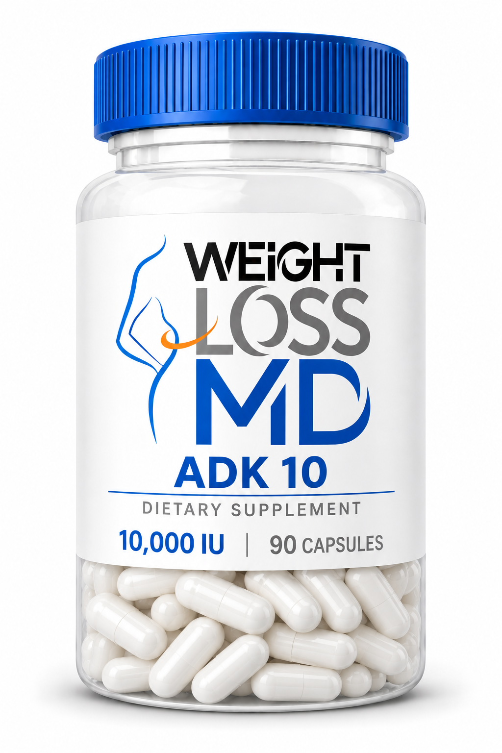 ADK 10 – 10,000 IU | 90 Capsules | Weight Loss MD - Weight Loss MD ADK 10 dietary supplement 10,000 IU 90 capsules – Weight Loss MD